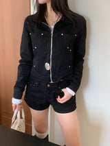 Haze Metal Stud Cotton Jacket