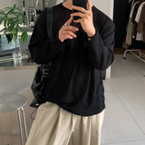 エイドデイリーリネンオーバーフィットロングスリーブTシャツ