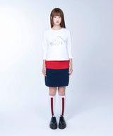 Drift flow 3/4 sleeve tee - WHITE