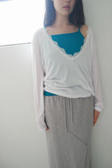 lace deep V T (3c)