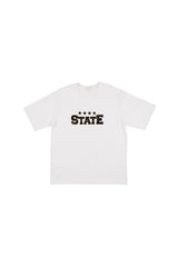 ポエットカモフラージュ刺繍半袖Tシャツ
