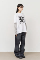 Grunge Rock Layered Longsleeve