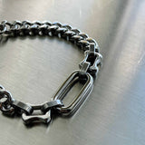 Hardcore Heavy-Duty Rectangular Link Bracelet