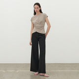 (PT-5682)ESSENTIAL SOLID WIDE PANTS