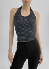 [MADE] Koki Dot Holter Sleeveless
