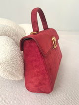 Suede Faux Leather Vintage Tote Cross Bag