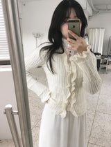 ノースフリルカーディガン