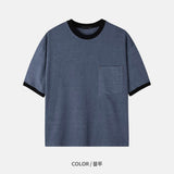 クロップピグメントリンガーTシャツ