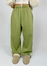 (FLEECE VER./SUPER DEAL👍🏻) 6 COLORS THICK EFFORTLESS CHIC FLEECE FLEECE-LINED TRAINING PANTS