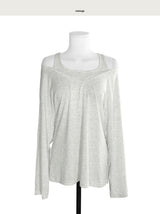 tissue - skin loose halter TOP