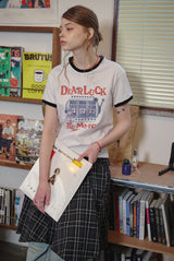 Lucky Day CROP Ringer Tee