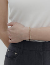 26SS★ [Premium Plating] Precise AB Single Cuff Bangle