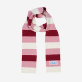 3ストライプニットマフラー (Cherry, Pink, Cream)