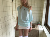 AQUA DRAPE TOP