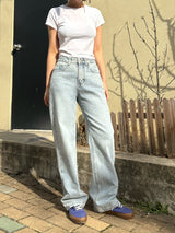 クラシックルックセミワイドデニムパンツ code 18101