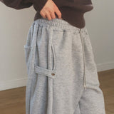 Tomong Side Snap two-Way Snap sweat Pants