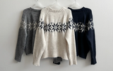 Eve High Quality Nordic Snowflake Round Knit