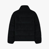 Stranger Regular Fit Corduroy Puffer Jacket (Black)
