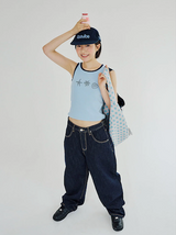 DOODLE SLEEVELESS - BLUE