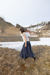 T/T Julie ラインブラウス (ホワイト)