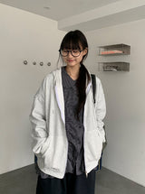 [unisex] オキア ツーウェイ フード ジップアップ
