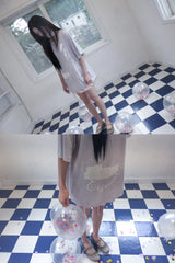 Doll’s Big Tee (Baby Purple Gray)