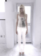 KY01-ジップ スキニー(WHITE)