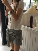 Double button v blouse