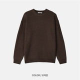 ウールハチラウンドニット (7 Colors)