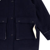 MARINE COLOR WOOL COAT (UNISEX)_SYF7CT01NV 