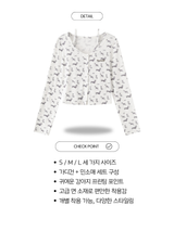 Mini Dog Printed Cardigan Top Set