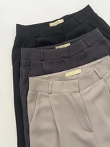 One Tuck Semi-Wide Slacks