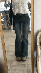 Bridget Gradient Washing Bootcut Denim Pants