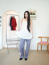 DOODLE CURVED PANTS (PURPLE)