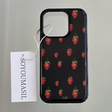 berry berry strawberry epoxy bumper case