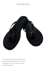 eyelet flip-flops