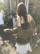 タマサマーフーディーカーディガン