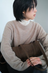 compact duffle bag (brown)