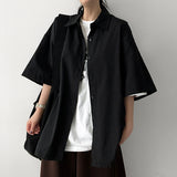 And Oversized fit solid short-sleeved shirt