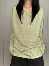 Blooming Loose Sun-Protection Knit Top 5color