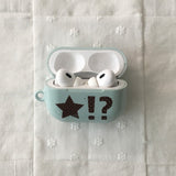 Star Dangdang Dot Mint Sky Blue Glossy AirPods Case