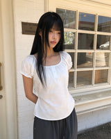Yots Puff Short-Sleeve Blouse