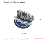 Escape Paradise Loveplayshop - A niche lace starry website. WWW.LOVEPLAYLOVEU.COM - Navy cap