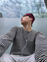 No.1858 P stripe T (3color)