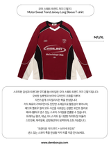 モータースウェットトレンドジャージーロングスリーブTシャツ