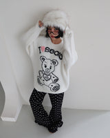 Kitchee bear oversized knitwear