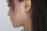 [925 Silver] グレインピアス (ゴールド)