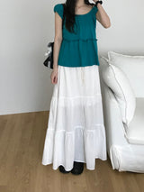 Punching Shirring T-shirt (2 colors)