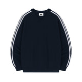 [Unisex] SPORTY TRACK V-NECK OVER FIT SWEATSHIRT (4color)