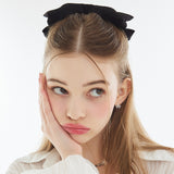 Double Ribbon Mini Ring Earrings